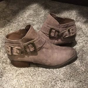 Tan booties